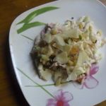 Паста с ветчиной и сыром
