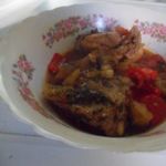 Яхния с курицей