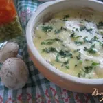 Жульен из семги с грибами