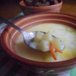 Сырный суп с рисом