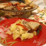 Мясная запеканка с овощами