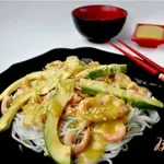 Салат Эби авокадо(по мотивам японской кухни)