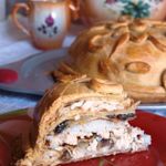 Курник с рисом и грибами