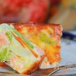 Итальянская фриттата (Рыбный омлет с овощами)
