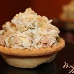 Салат с печенью трески