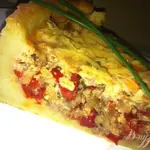 Мясной пирог с  болгарским перцем