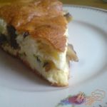 Заливной пирог с грибами