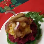 Разноцветное картофельное пюре