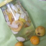 Компот из японской айвы, груши и кабачка