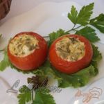 Помидоры фаршированные сырно-баклажановой начинкой