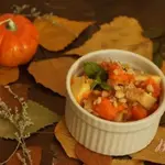 Тыквенно-яблочный десерт в духовке
