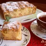 Яблочно- виноградный пирог