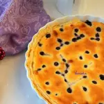 Käsekuchen с черникой