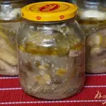 Острый салат из огурцов