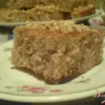 Манник с сиропом и грецкими орехами
