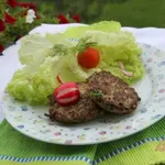 Оладушки с грибами и курицей