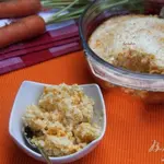 Морковно-творожная запеканка с крупкой