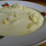 Сырный суп с цветной капустой