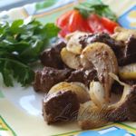 Свиная печень с....яблоками