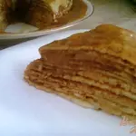 Блинный торт с ирисками.