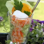 Салат из редьки и моркови с сыром