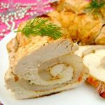 Праздничный мясной рулет из курицы, маринованной в томатно-йогуртовом маринаде!