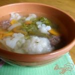 Летний суп с фрикадельками
