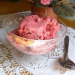 Ягодное сорбе с йогуртом и мёдом
