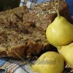 Грушёвый кекс с шоколадом