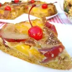 Пирог-перевёртыш с тыквой и яблоками