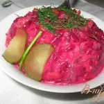Салат из свеклы по-белорусски.