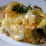 Язык, запеченный под сыром