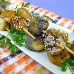 Закуска из баклажана Пряные шарики-китайские фонарики:)