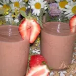 Клубнично-шоколадный коктейль