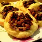 Картофельные ватрушки с грибами