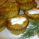 Кабачковые кексы с творогом