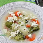 Быстрый овощной суп с кус-кусом