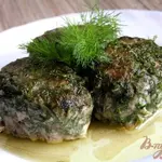 Мясные котлеты в укропной панировке