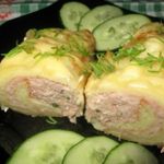 Драники, запеченные с мясным фаршем Дровишки