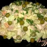Салат с копченой куриной грудкой Чешский