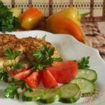 Куриные котлеты с яблоками и кукурузной крупой