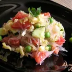 Овощной салат с фунчозой