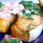 Стейк из форели с соусом из черешни