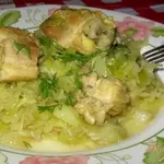 Тушеная капуста с мясом без томата.