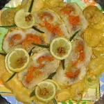 Рыбный рулет в сырной корочке