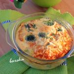 Клафути с брокколи, пармезаном и кешью
