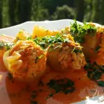 Фаршированный перец с картофелем