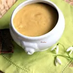 Постный гороховый суп-пюре с корешками
