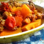 Запеканка с тыквой и мясным фаршем Оранжевая осень