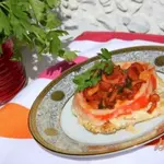Куриные отбивные, запечённые  по-цыгански